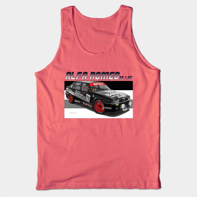 Alfa Romeo 75 Tank Top by PjesusArt